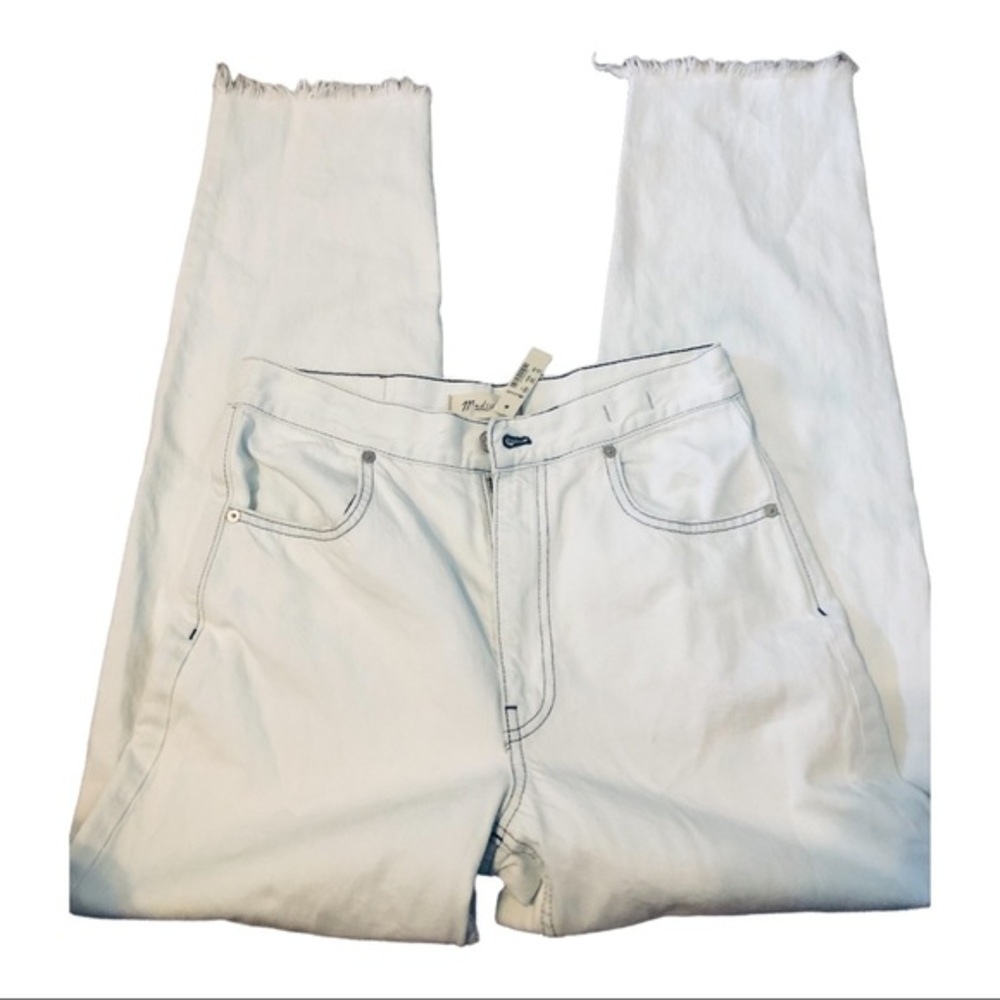 Madewell Y2K stone washed light blue frayed distressed women’s jeans size 27 new